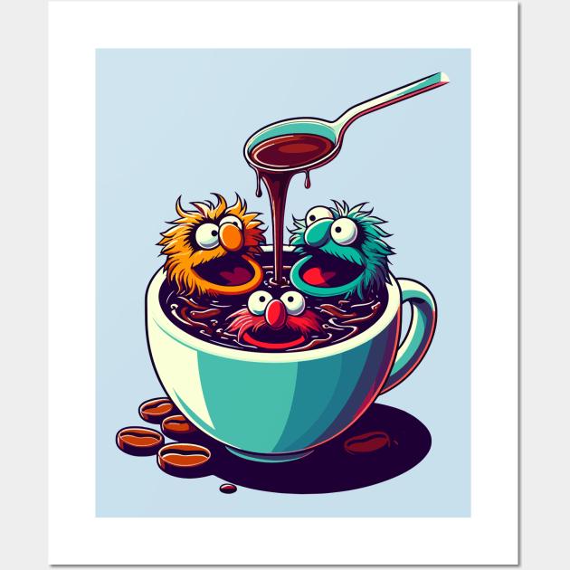 Coffee Muppet Wall Art by Juancuan